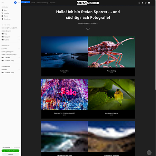 Adobe Portfilio Screenshot